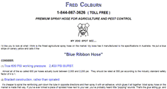 Desktop Screenshot of blueribbonhose.com